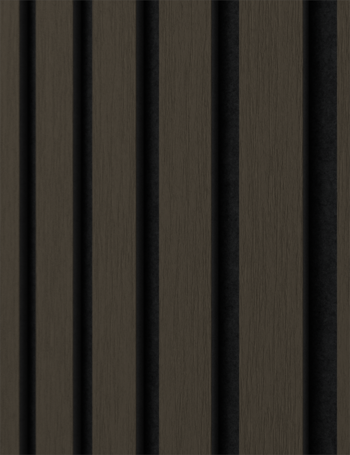 Limited Akustikpaneel Eiche Dunkel MDF Schwarz Leicht - Filz Schwarz - 300cm