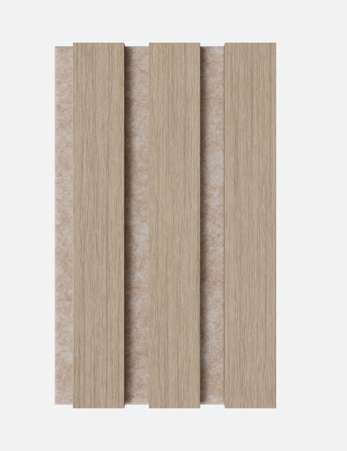 Muster Trendig Eiche Natur - Filz Beige